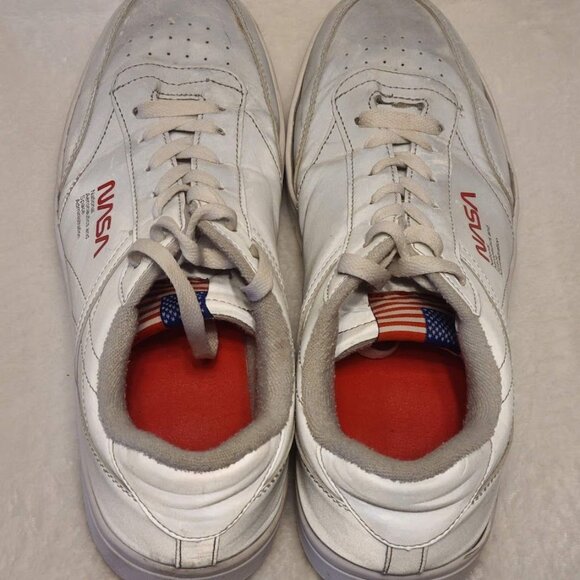 NASA Captain Shoes Retro Reflective Silver Gray White Size 8.5 M - Picture 13 of 14